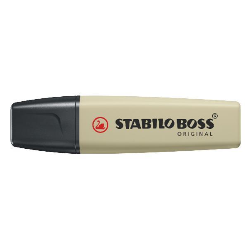 STABILO BOSS ORIGINAL NATURE COLORS EVIDENZIATORE PUNTA A SCALPELLO 2/5 mm VERDE OLIVA CONF 10 Pz.